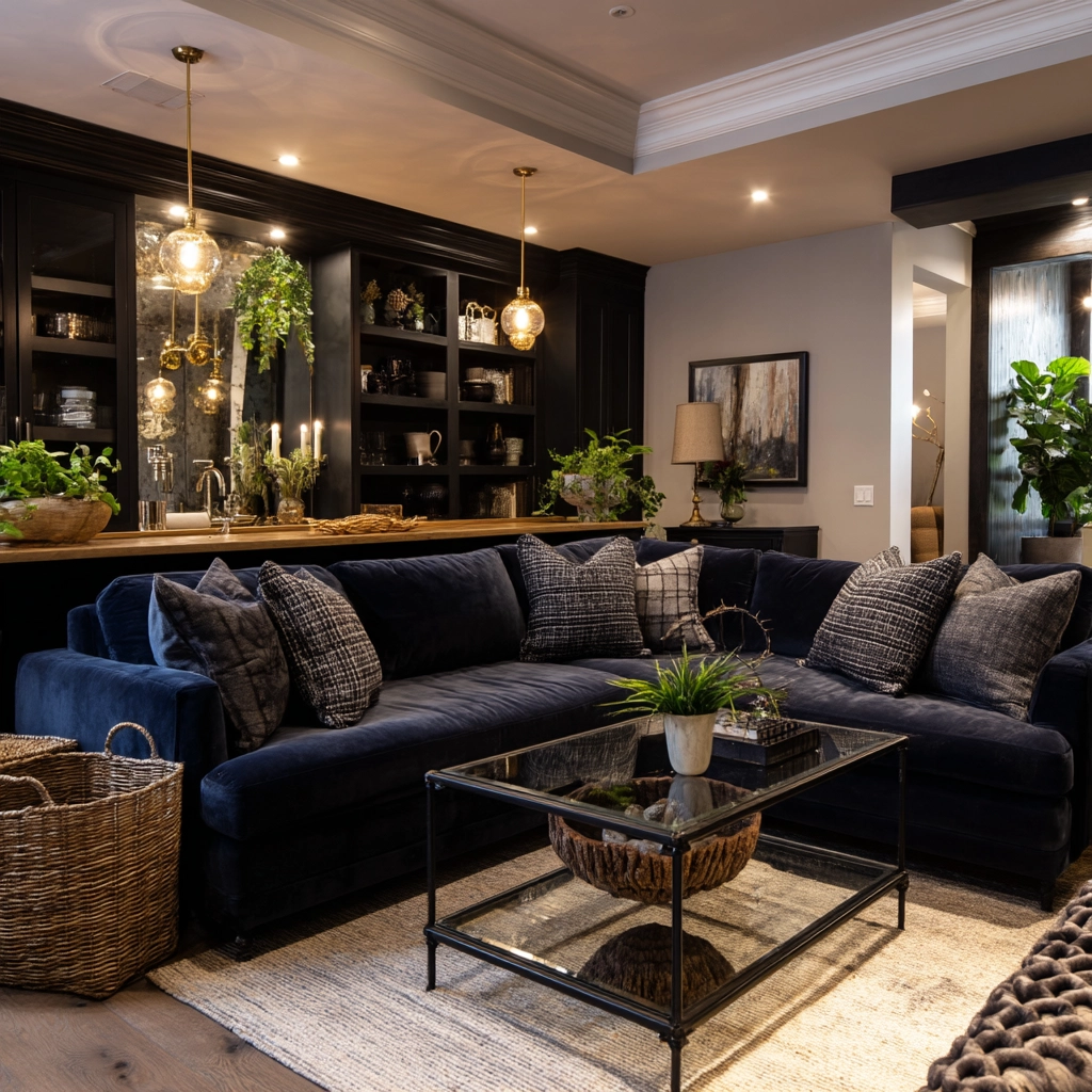basement living room ideas 48