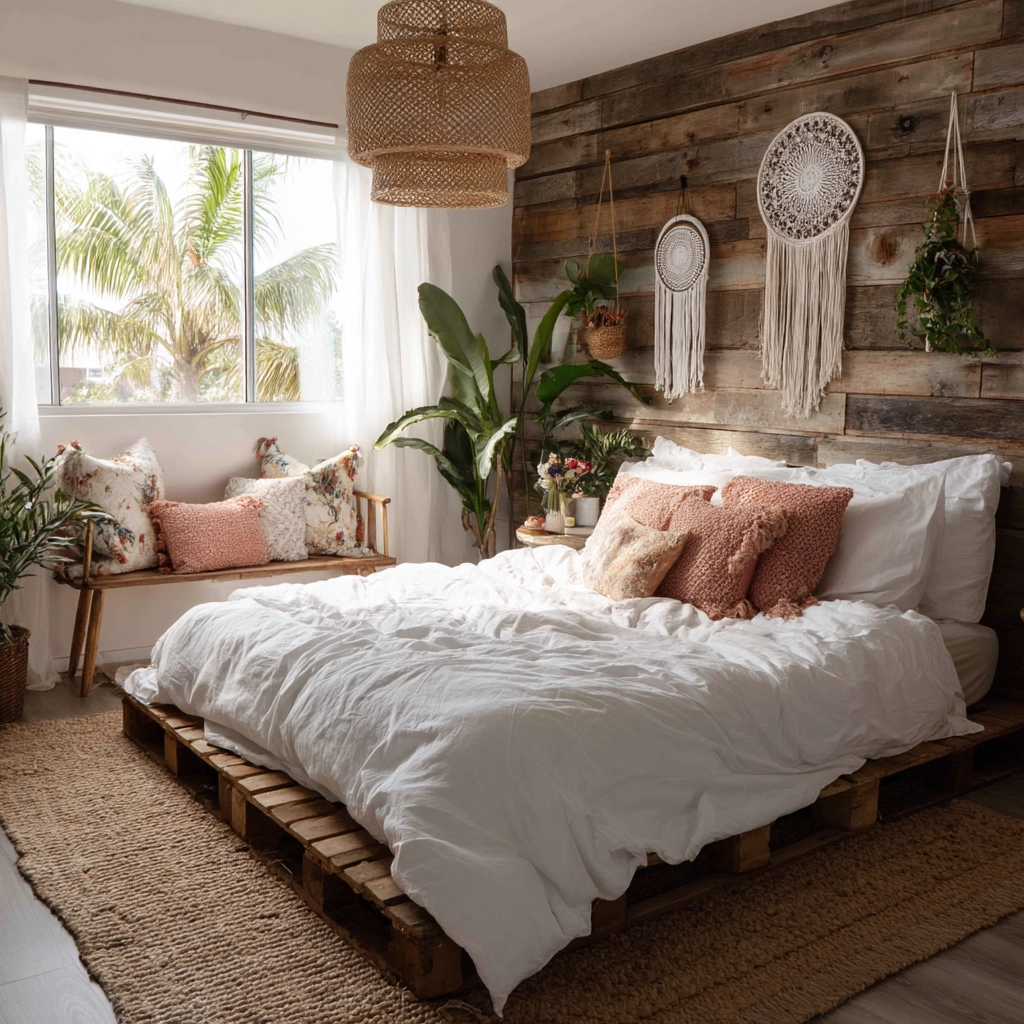 beachy boho bedroom 10