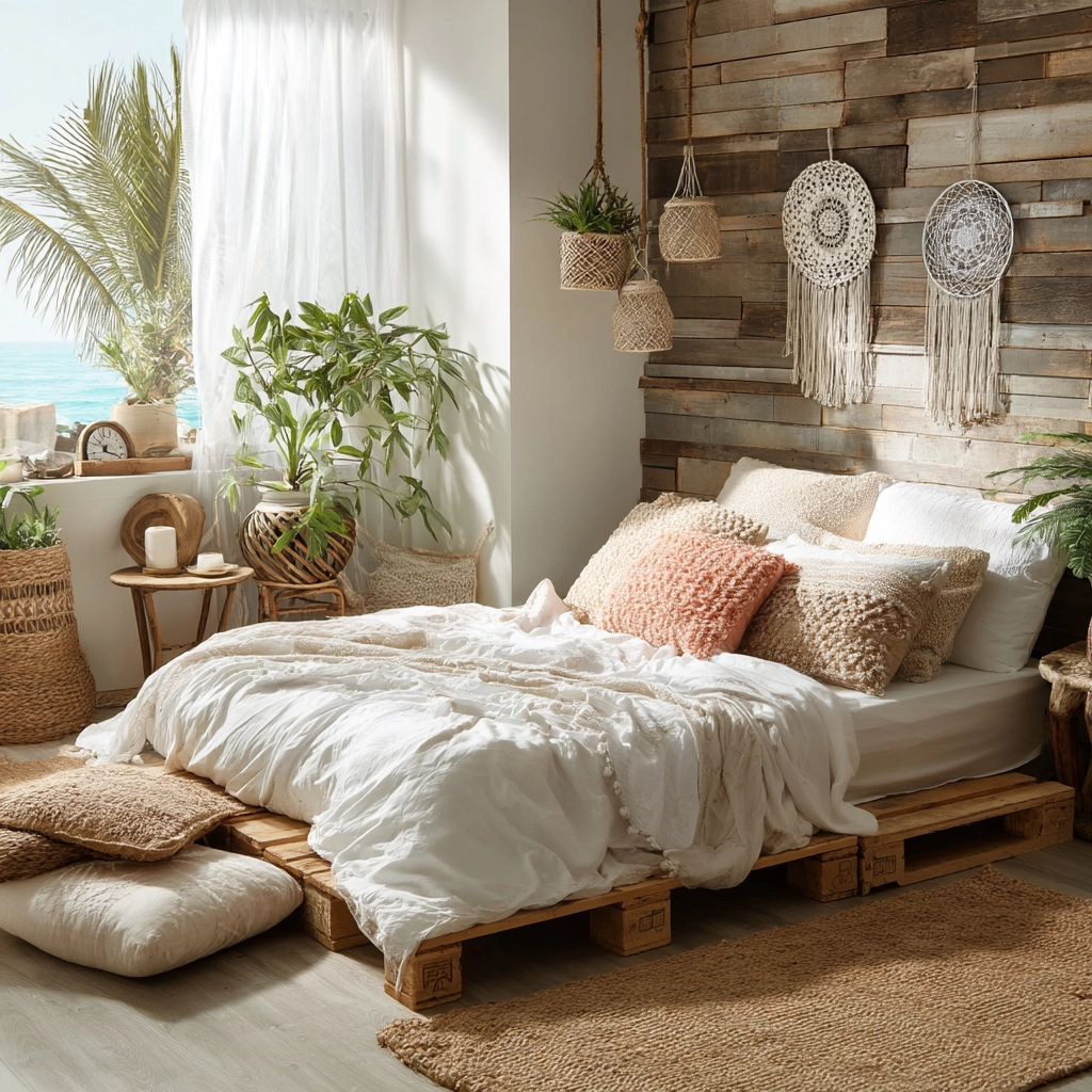 beachy boho bedroom 11