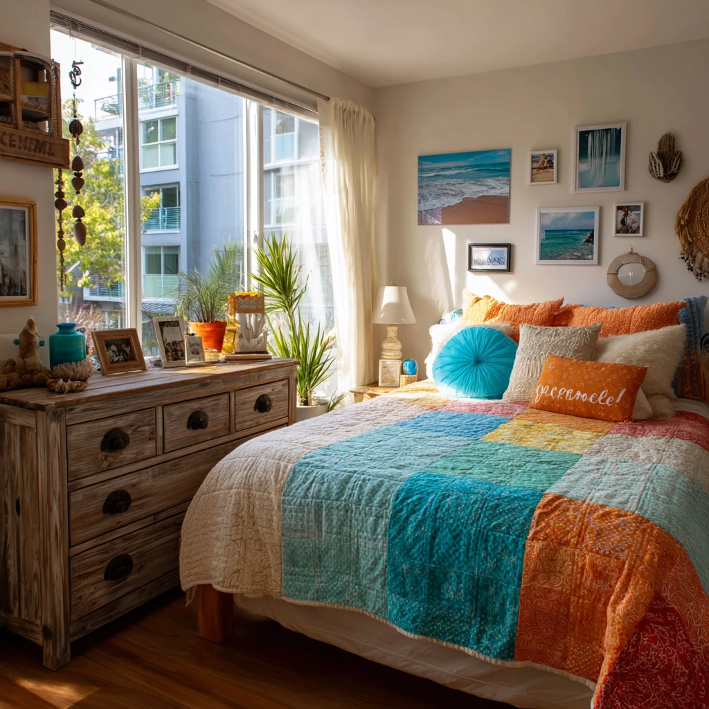 beachy boho bedroom 14