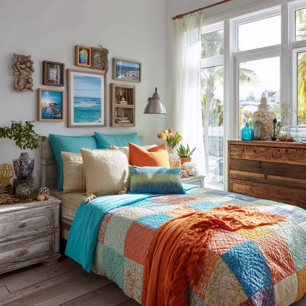 beachy boho bedroom 15