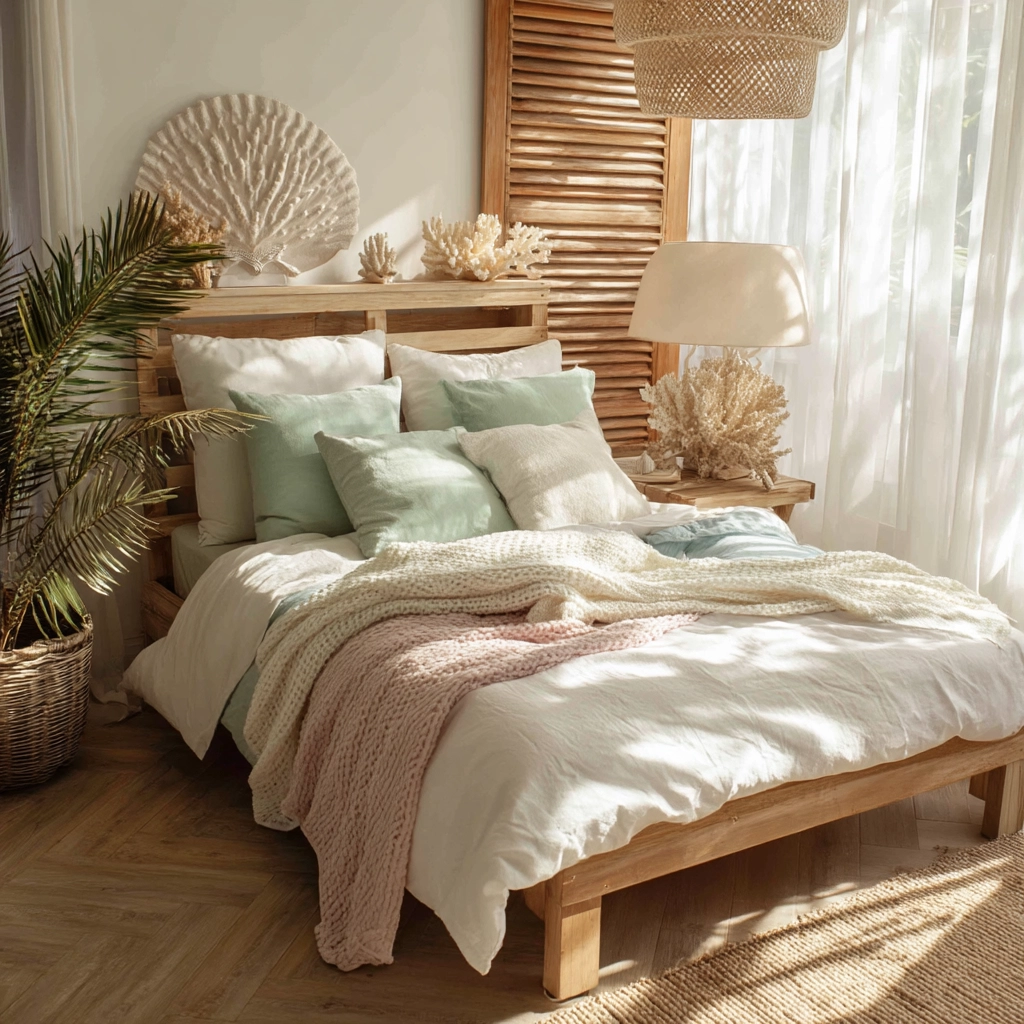 beachy boho bedroom 17