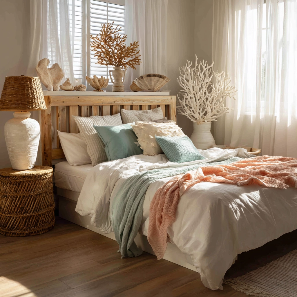 beachy boho bedroom 18