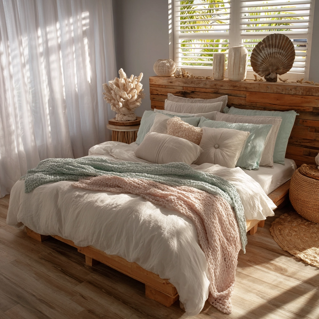 beachy boho bedroom 19