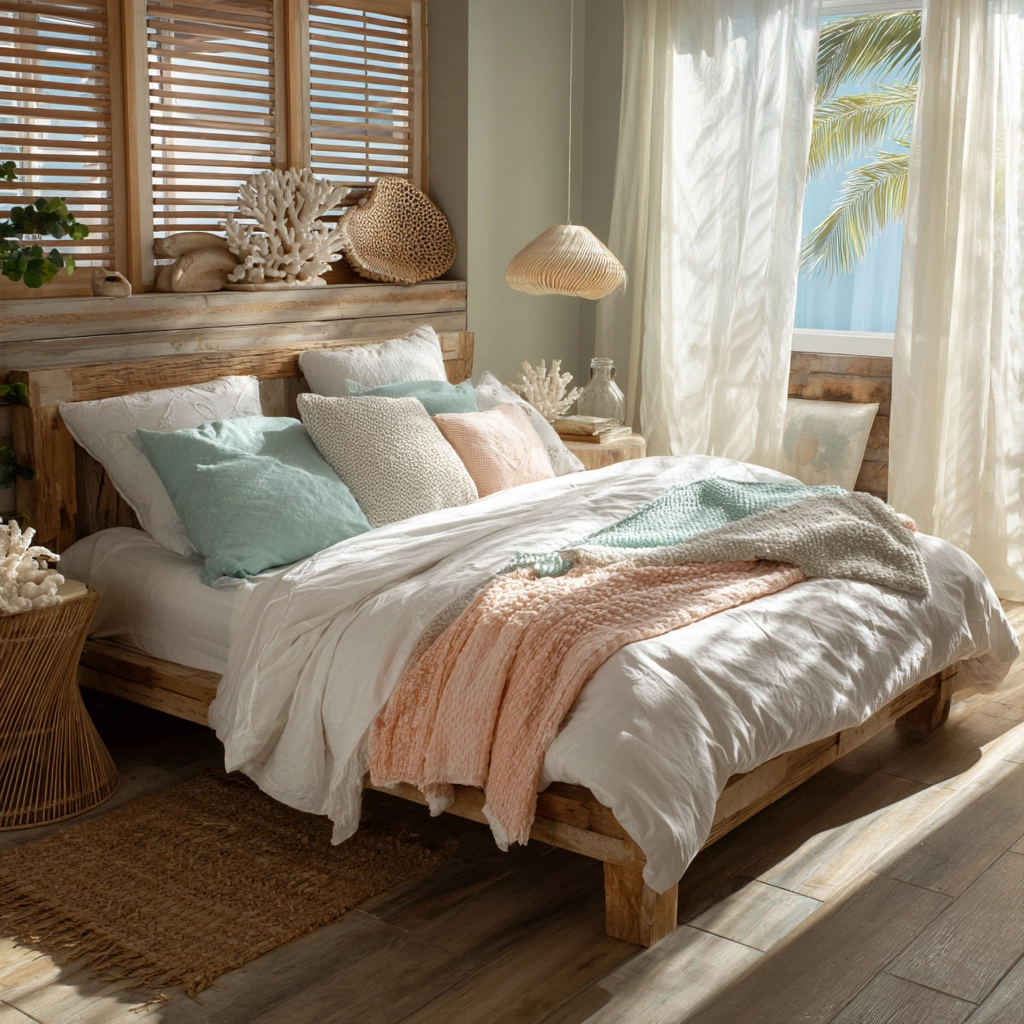 beachy boho bedroom 20
