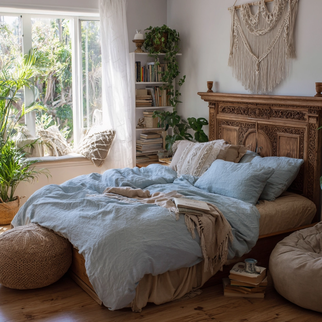 beachy boho bedroom 24