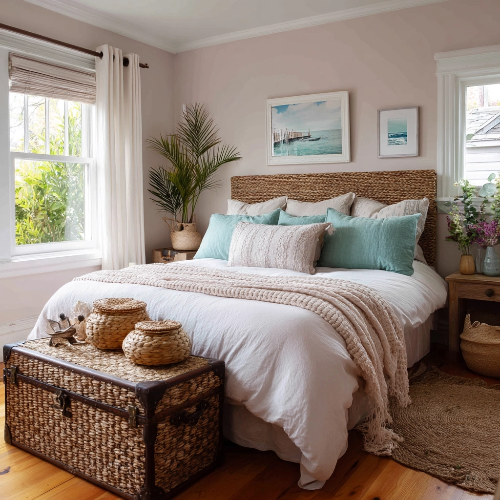 beachy boho bedroom 26