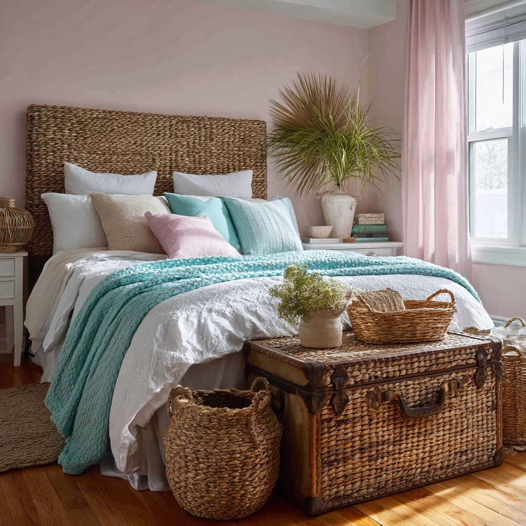 beachy boho bedroom 27