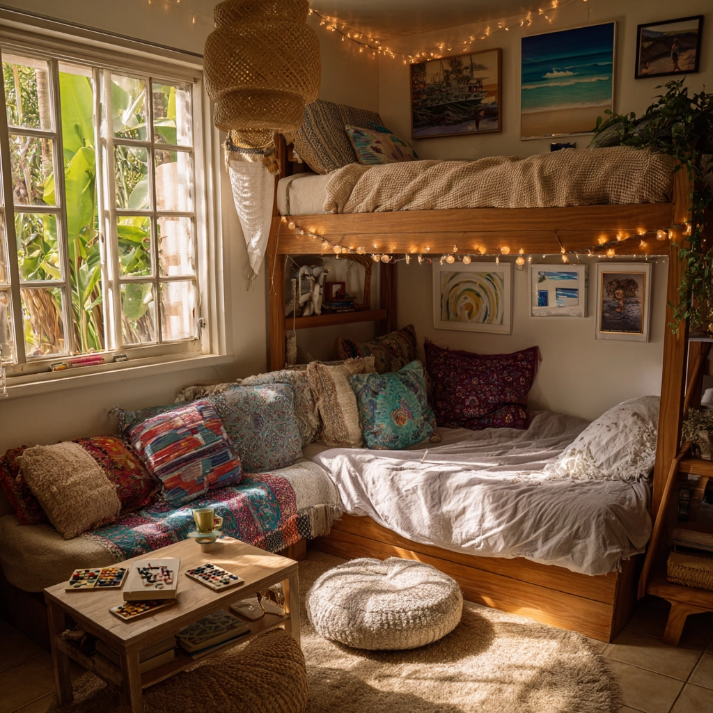 beachy boho bedroom 29