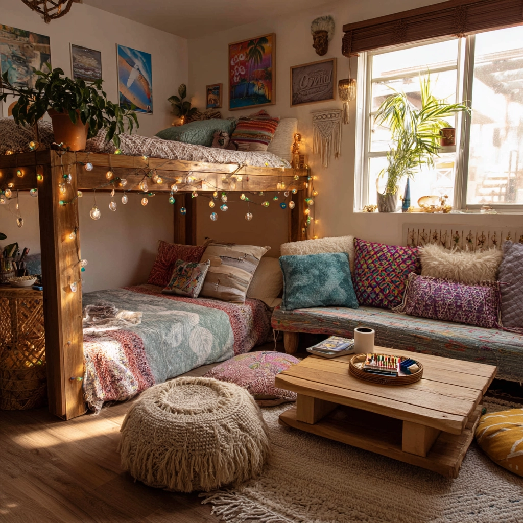 beachy boho bedroom 31