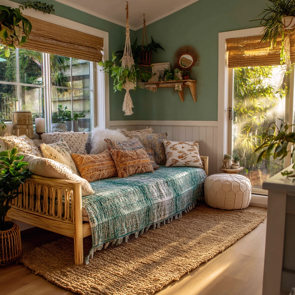 beachy boho bedroom 38
