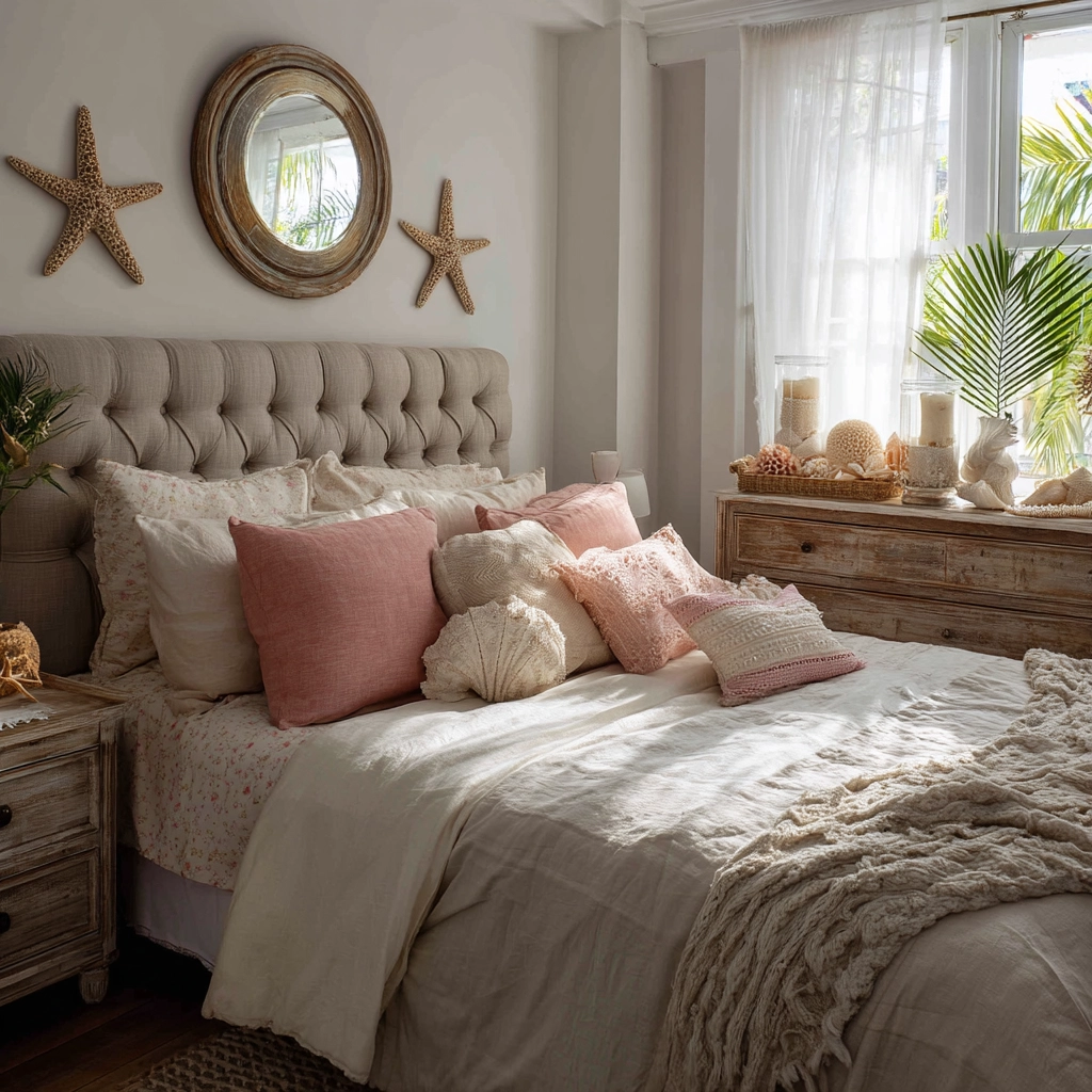 beachy boho bedroom 41