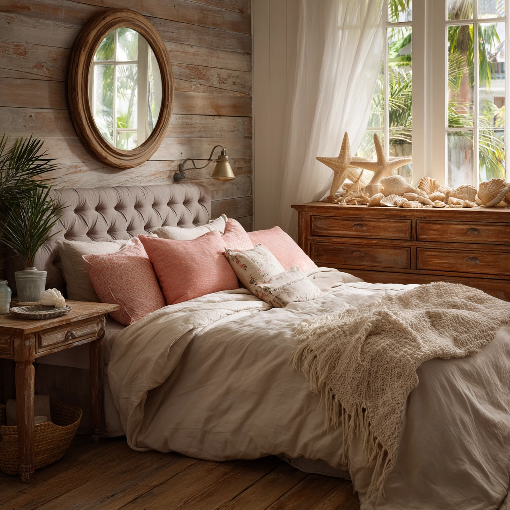 beachy boho bedroom 44