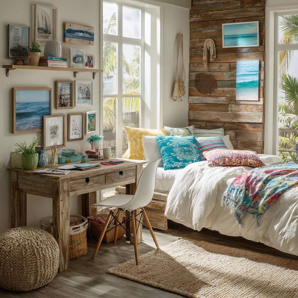 beachy boho bedroom 48
