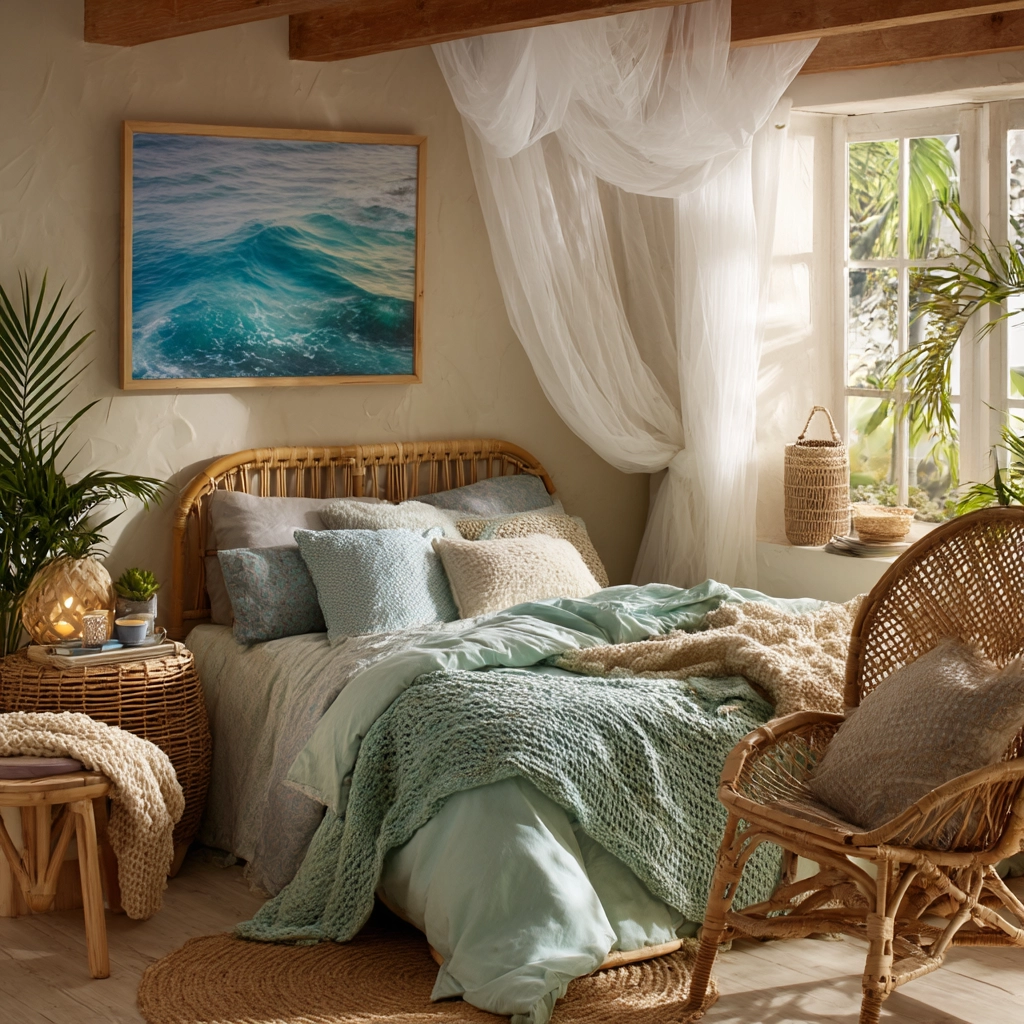 beachy boho bedroom 6