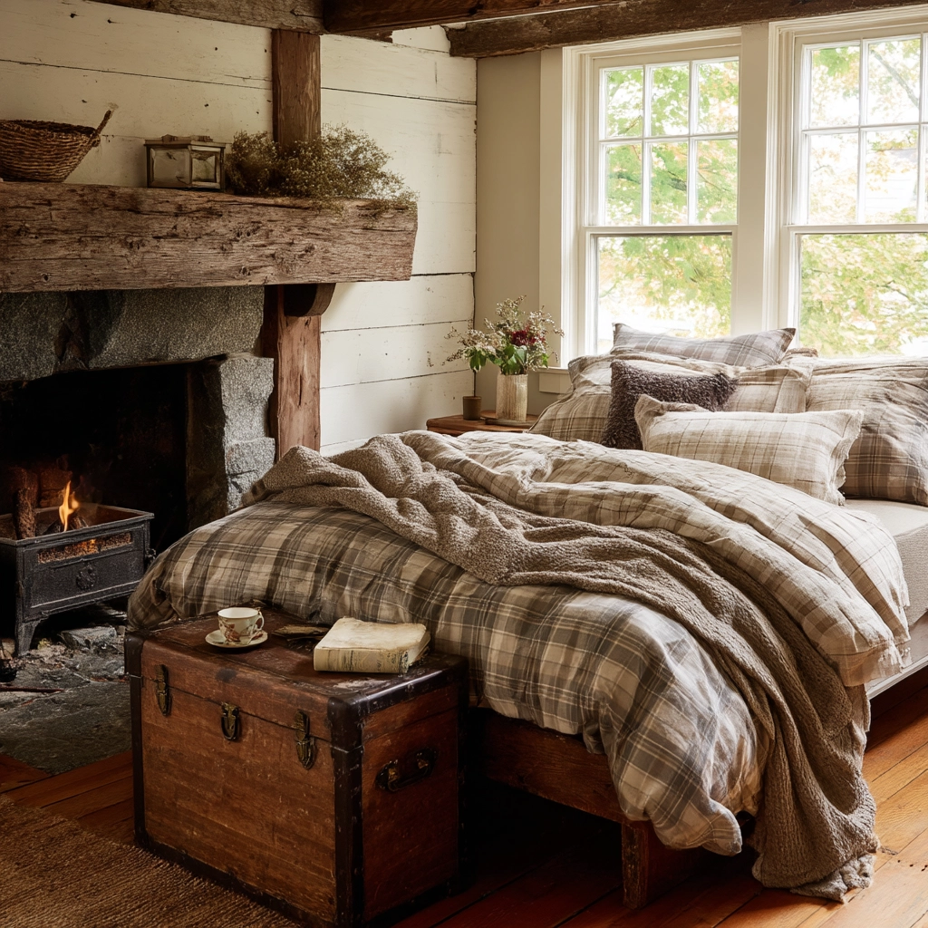 bedroom with fireplace 20