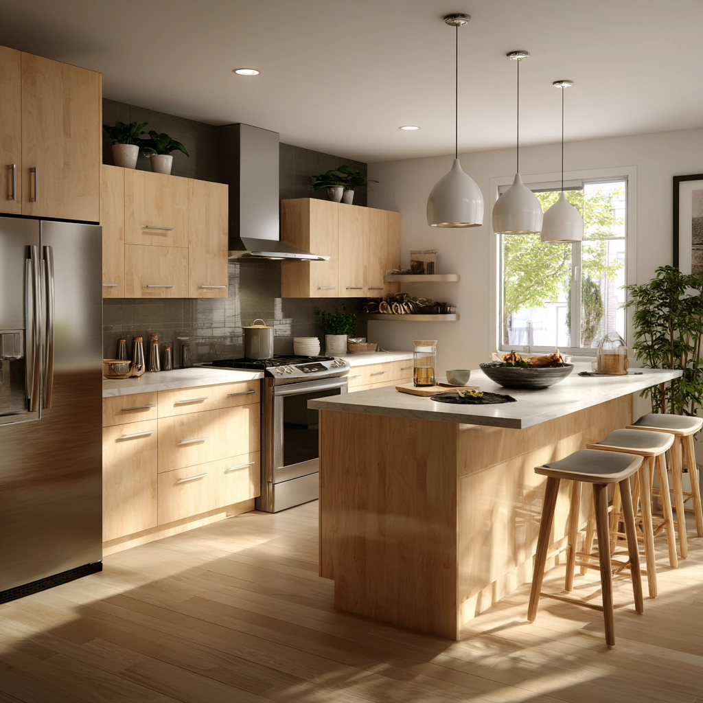 birch kitchen cabinets 49