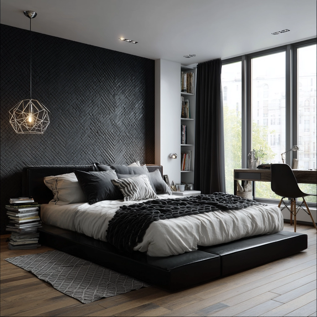 black bedroom ideas 20