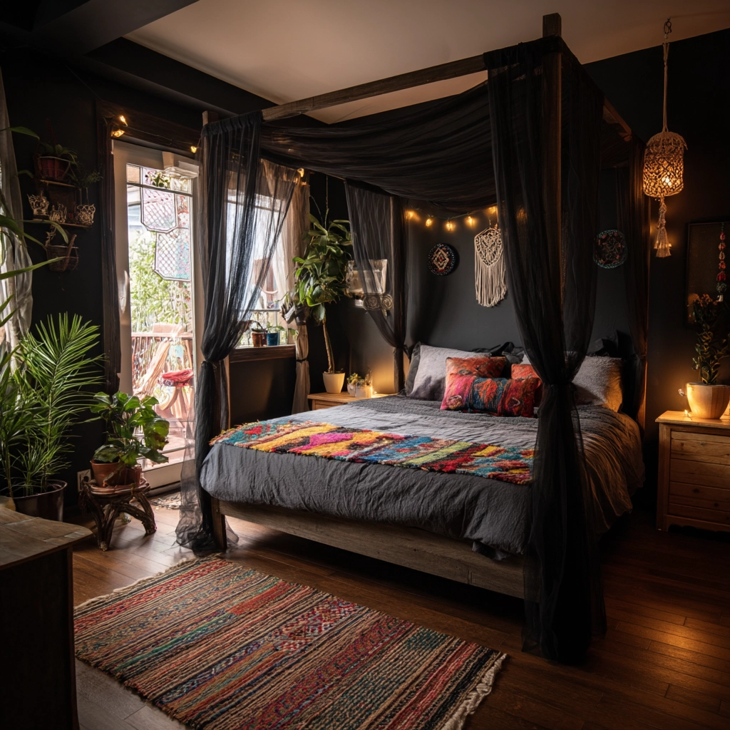 black bedroom ideas 23