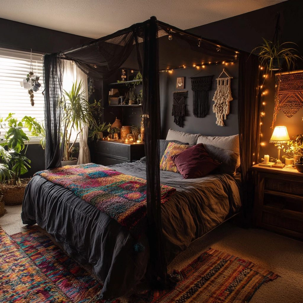 black bedroom ideas 24