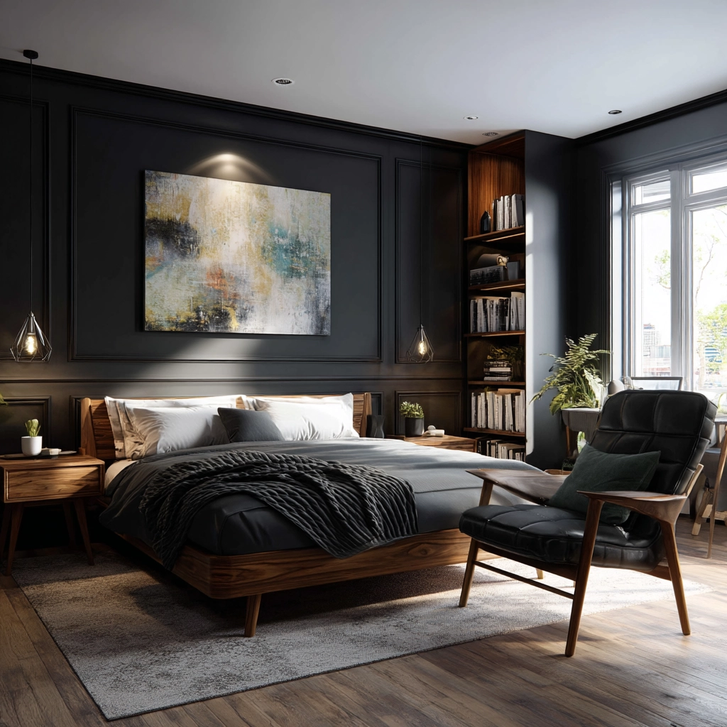 black bedroom ideas 27