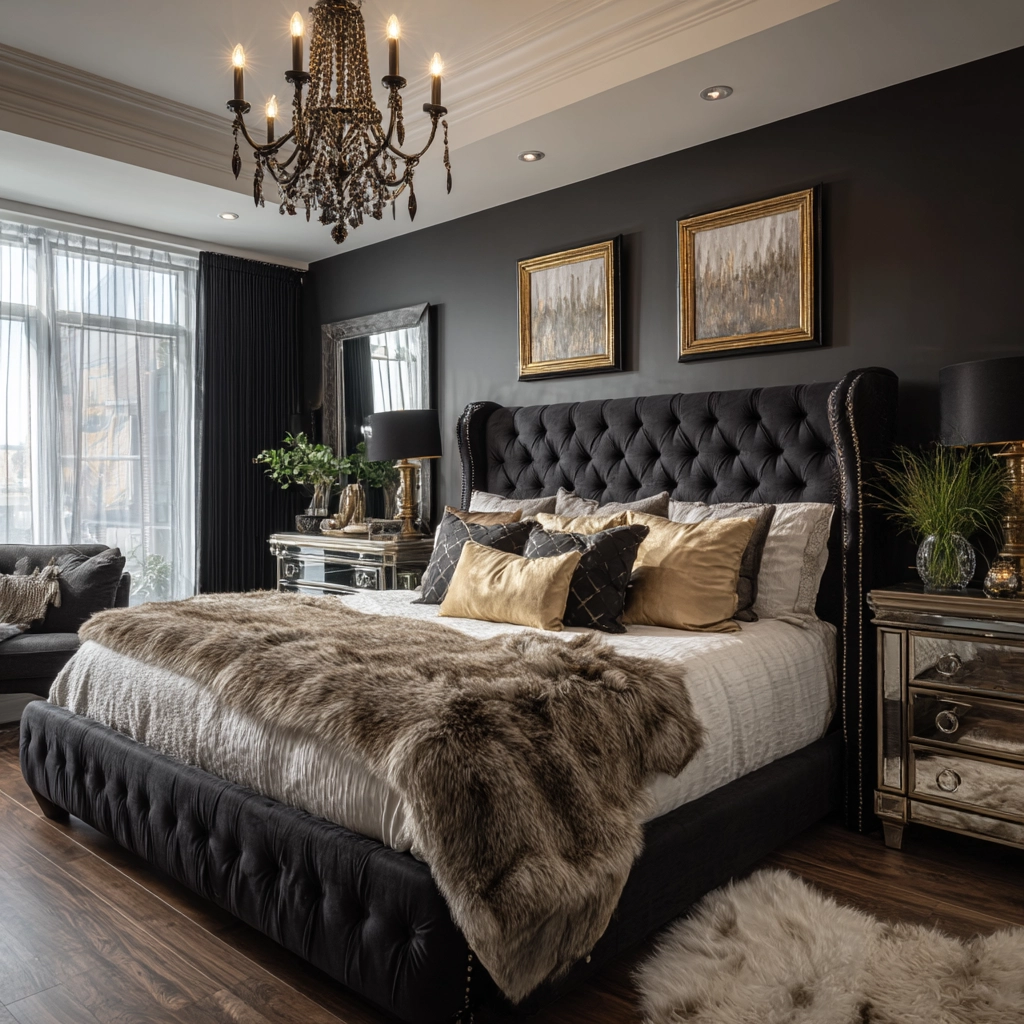 black bedroom ideas 29