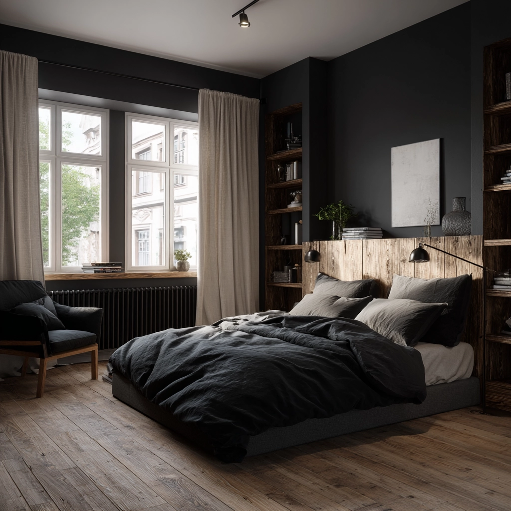 black bedroom ideas 36