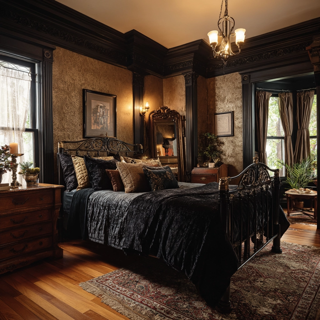 black bedroom ideas 37