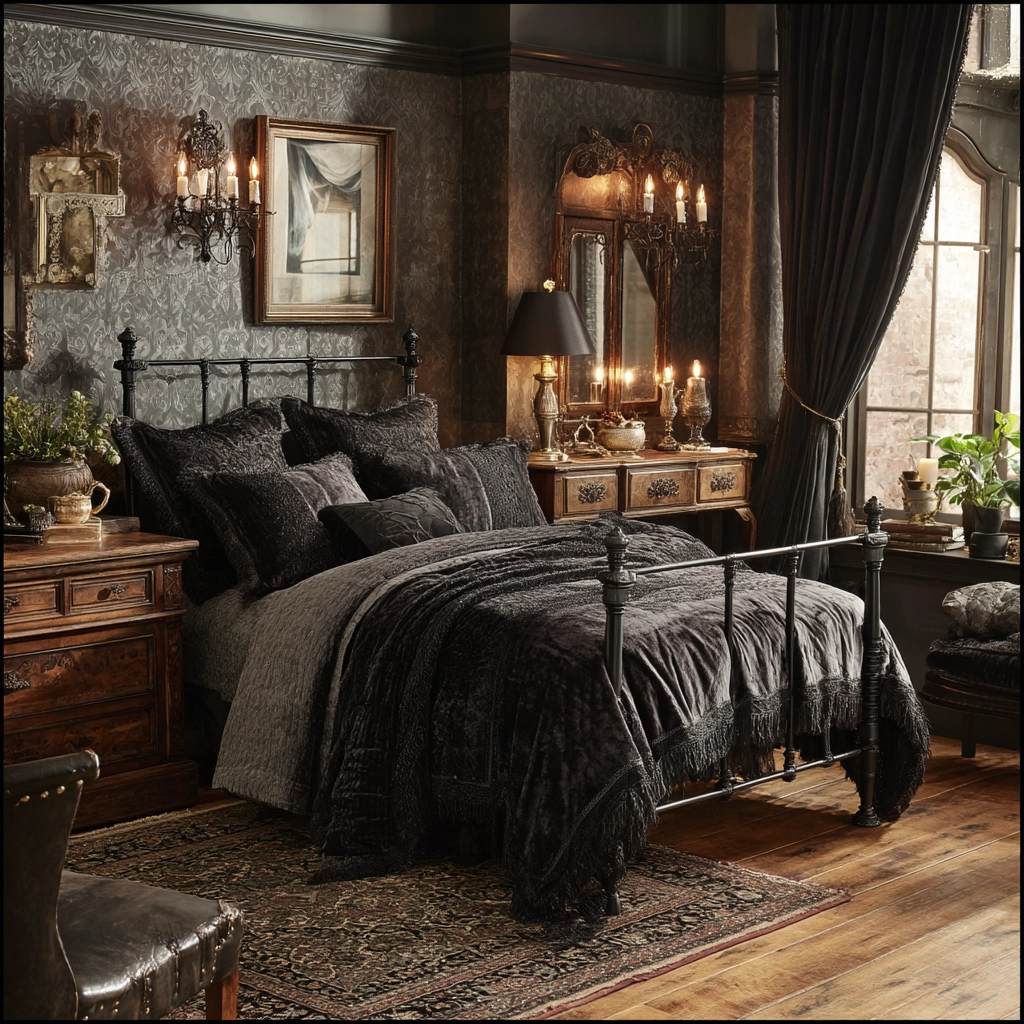 black bedroom ideas 38