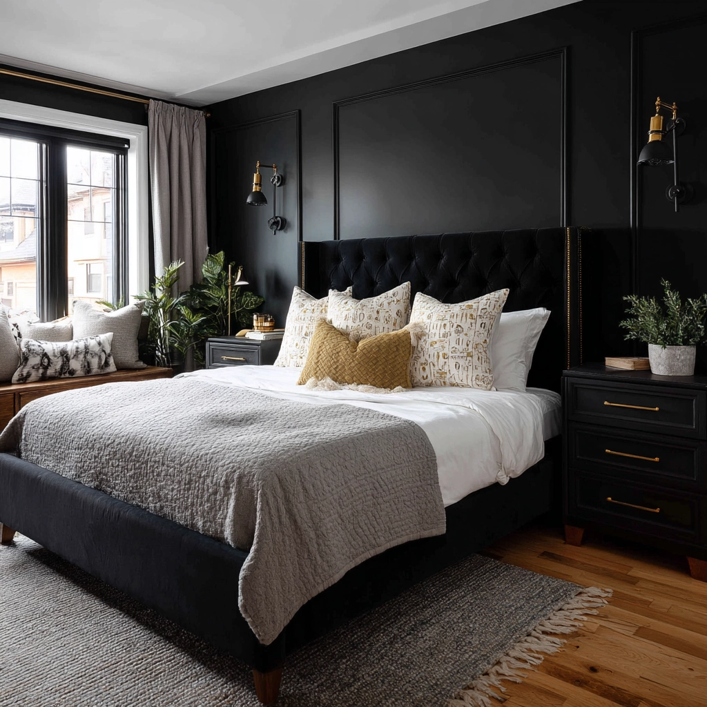 black bedroom ideas 4