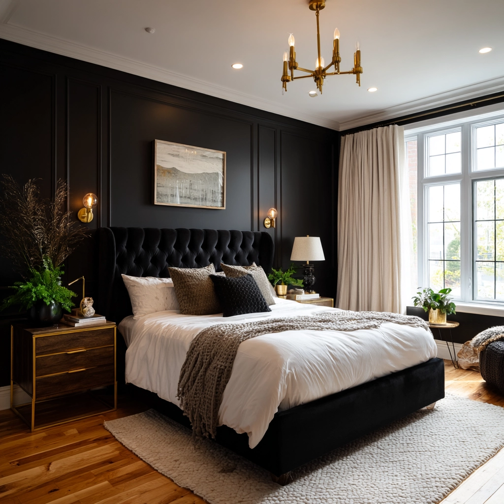 black bedroom ideas 41