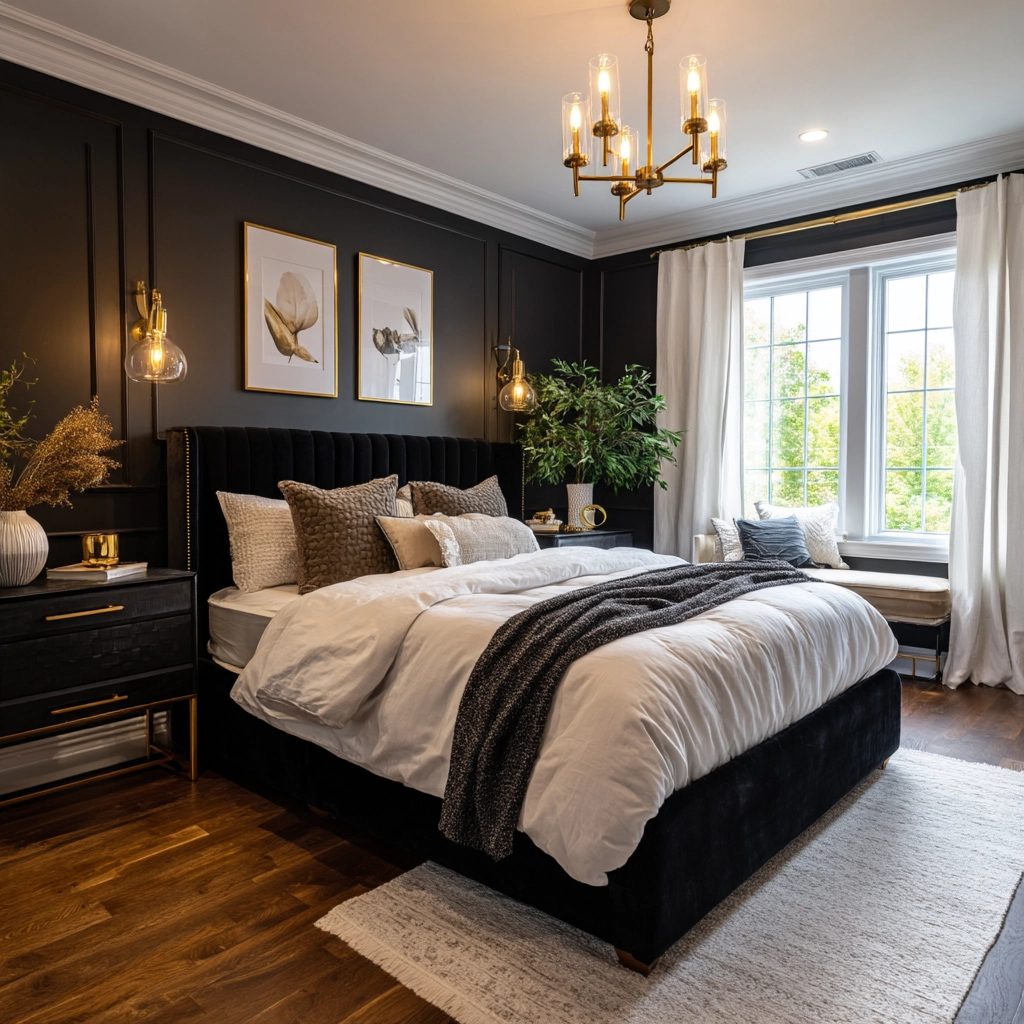 black bedroom ideas 44