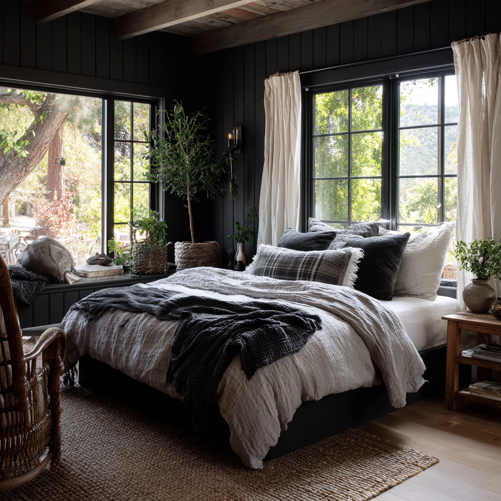 black bedroom ideas 49