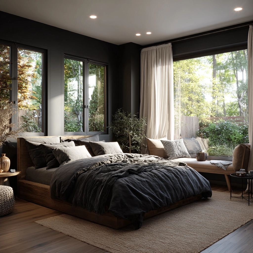 black bedroom ideas 51