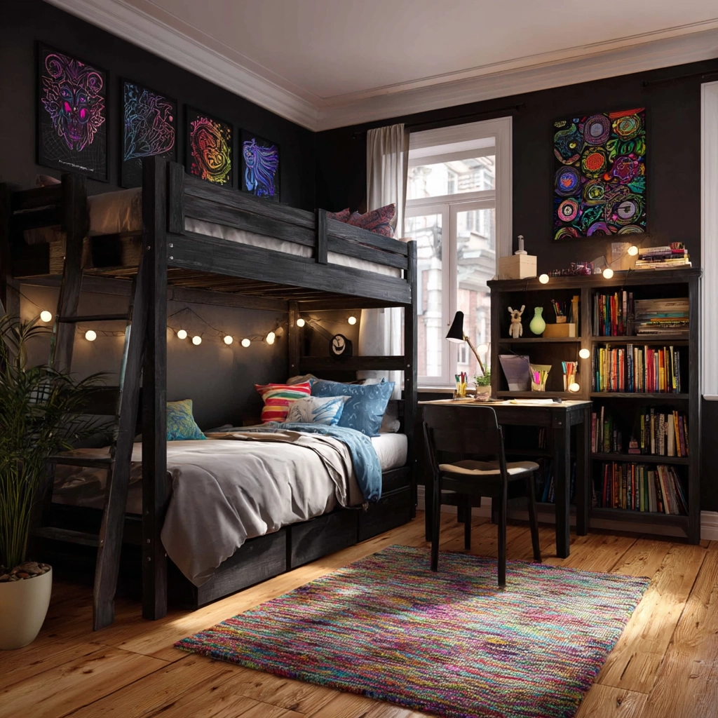 black bedroom ideas 54