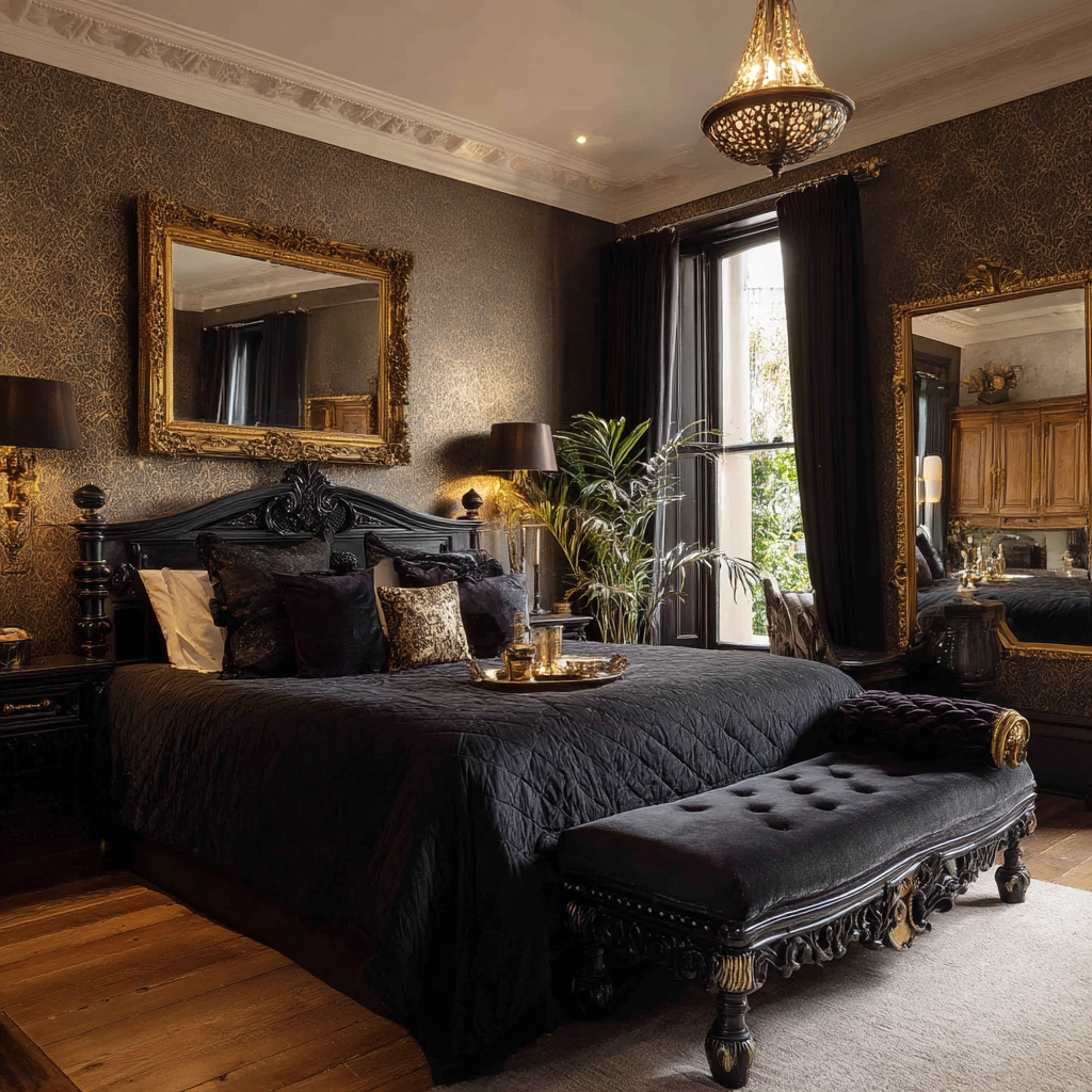 black bedroom ideas 9