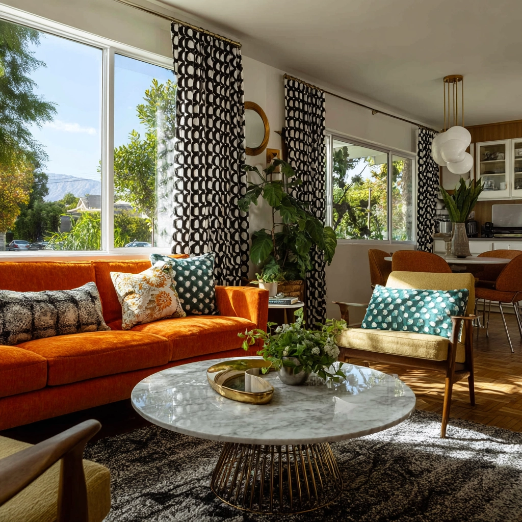 black curtains living room ideas 25