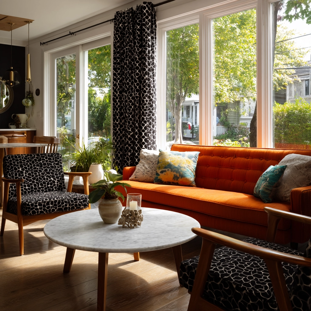 black curtains living room ideas 28