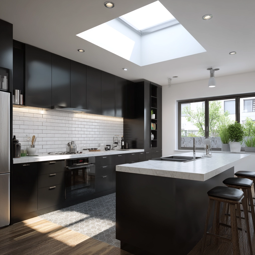 black kitchen cabinets 16