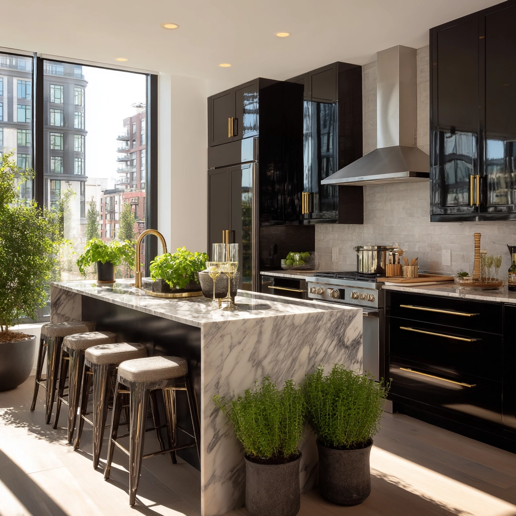 black kitchen cabinets 18