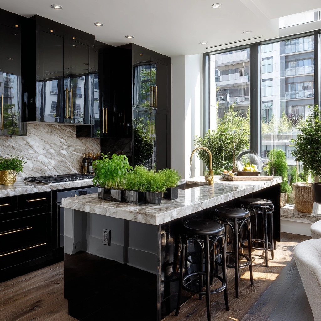 black kitchen cabinets 19