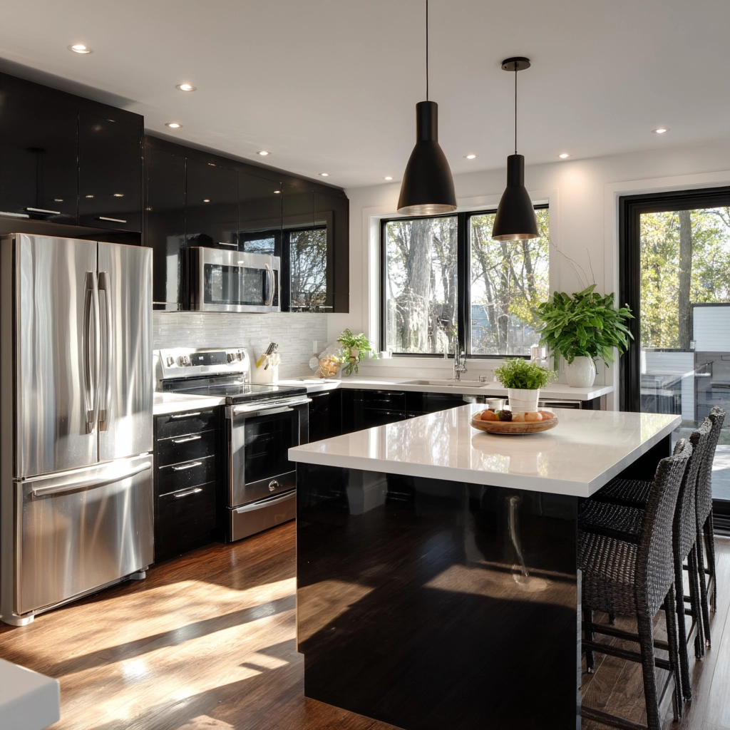 black kitchen cabinets 2