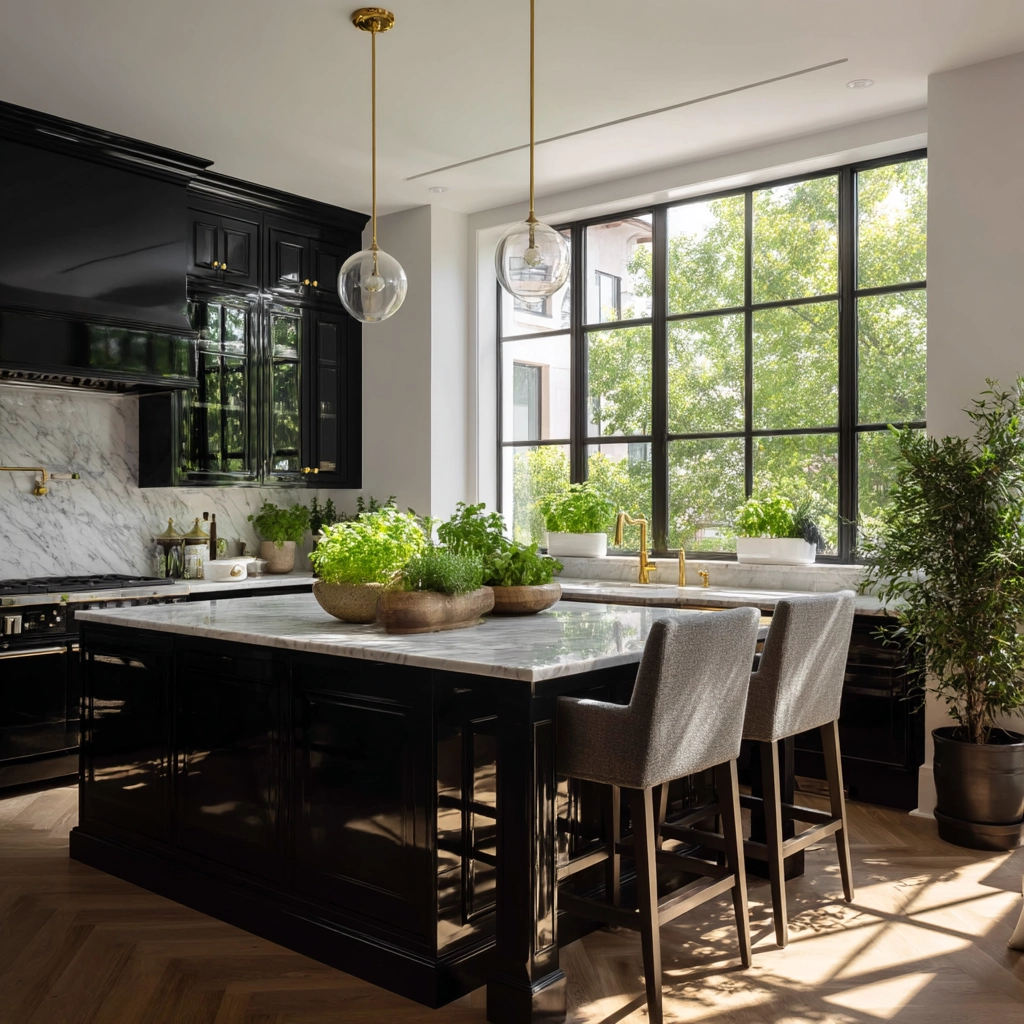 black kitchen cabinets 20