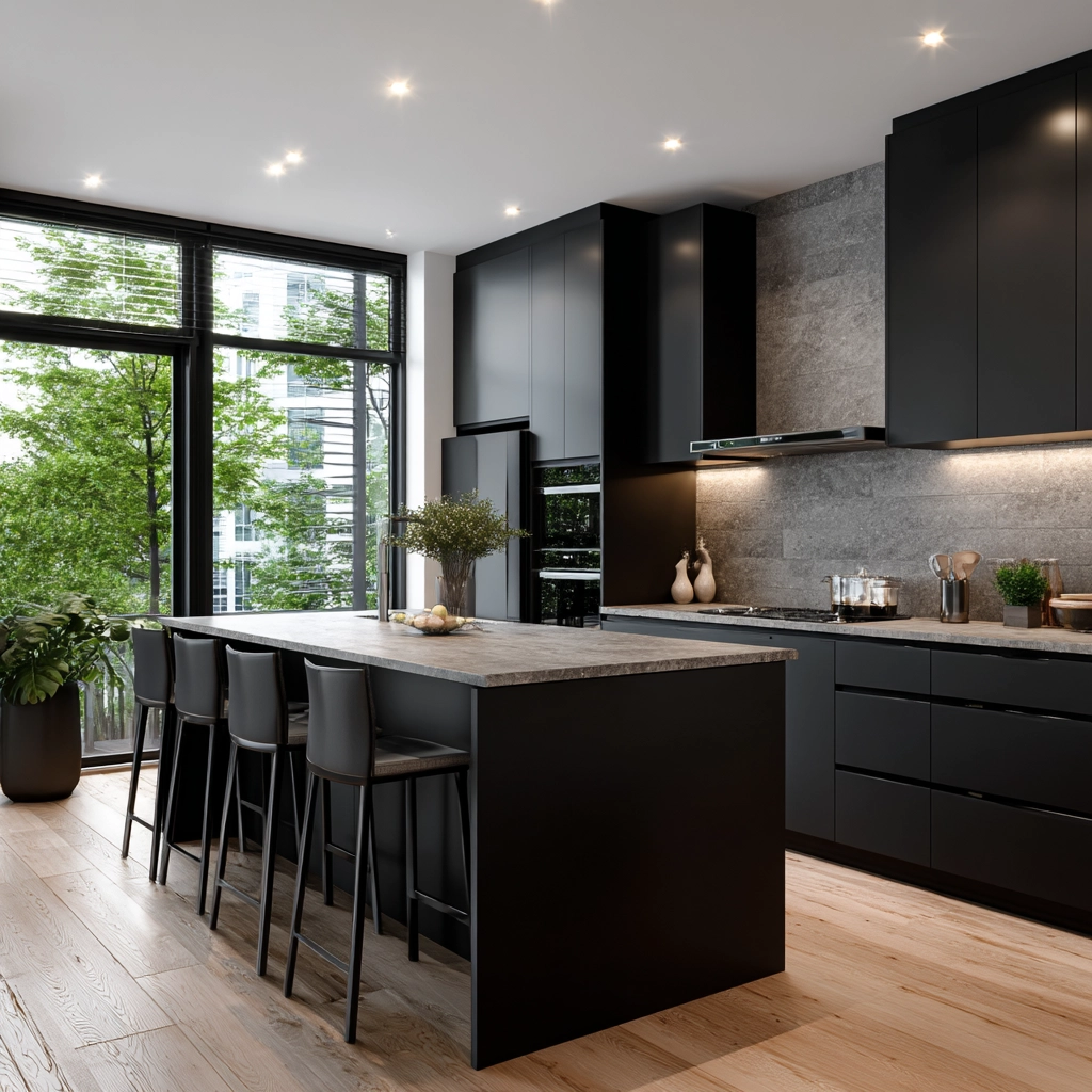 black kitchen cabinets 23
