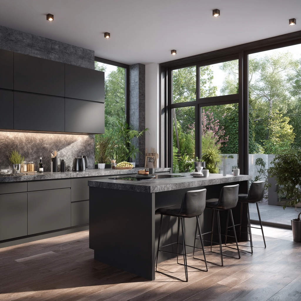 black kitchen cabinets 24