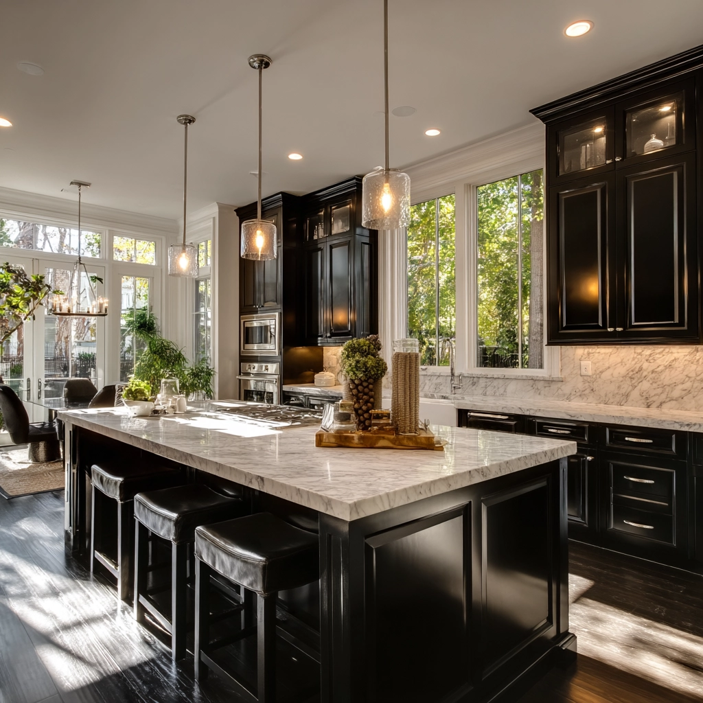 black kitchen cabinets 32
