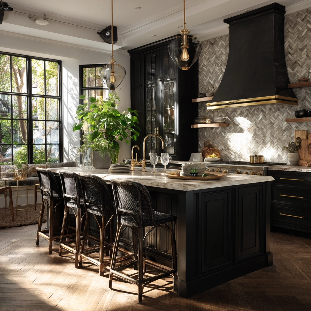 black kitchen cabinets 58