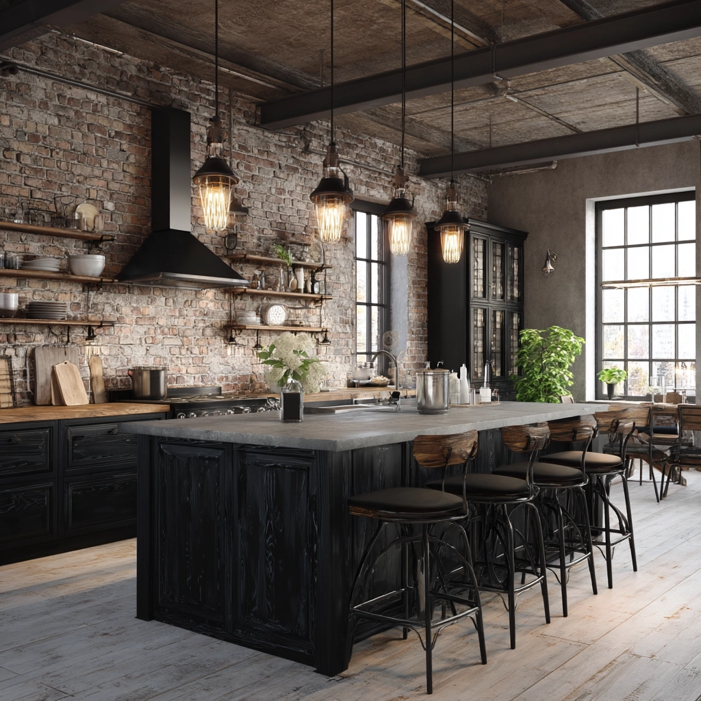 black kitchen cabinets 9