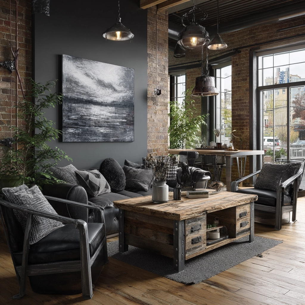 black living room decor 6