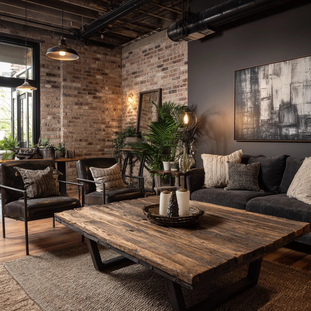 black living room decor 8